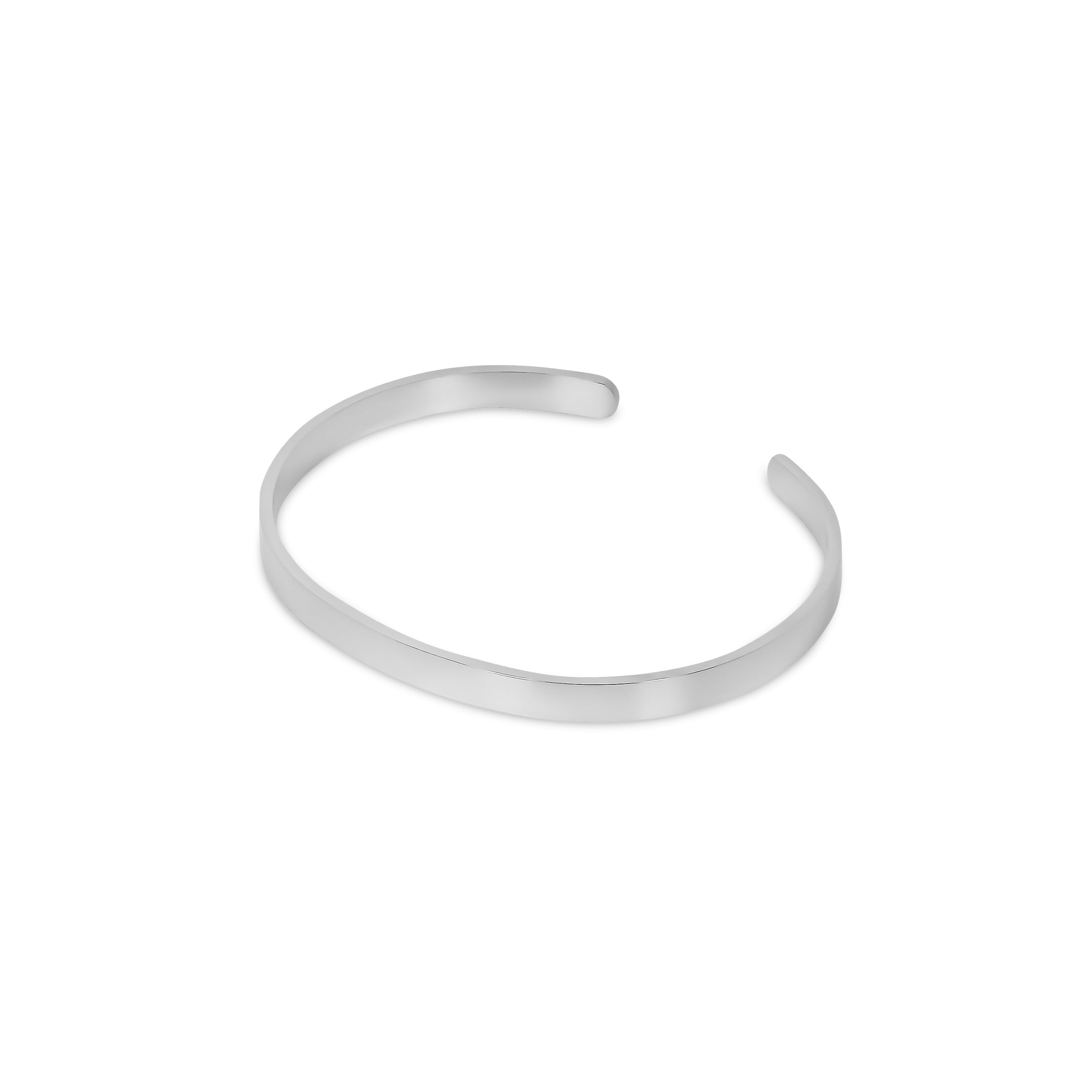 Adjustable Cuff Bangle - Silver
