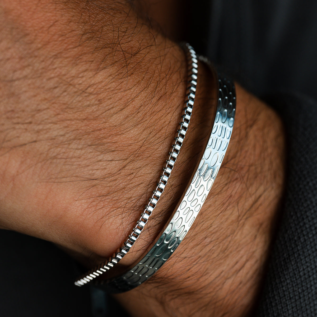 Box Chain Bracelet - Silver
