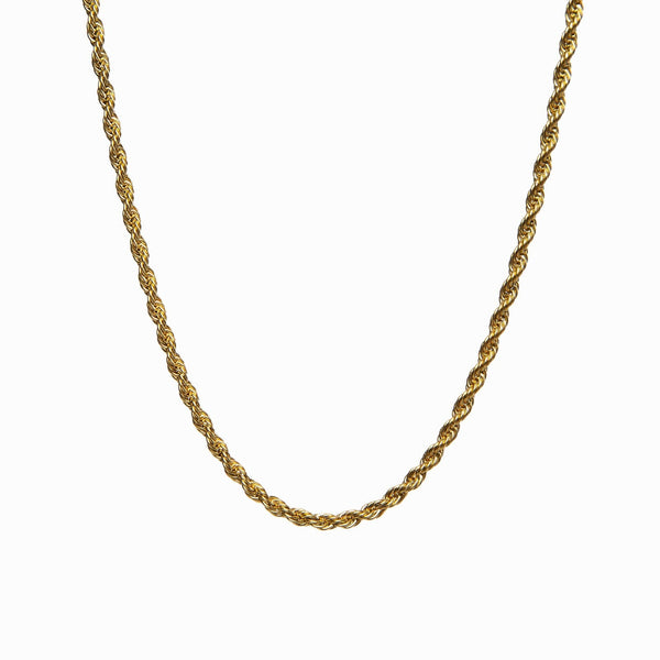 FREE Rope Chain Necklace - 18K Gold Plated