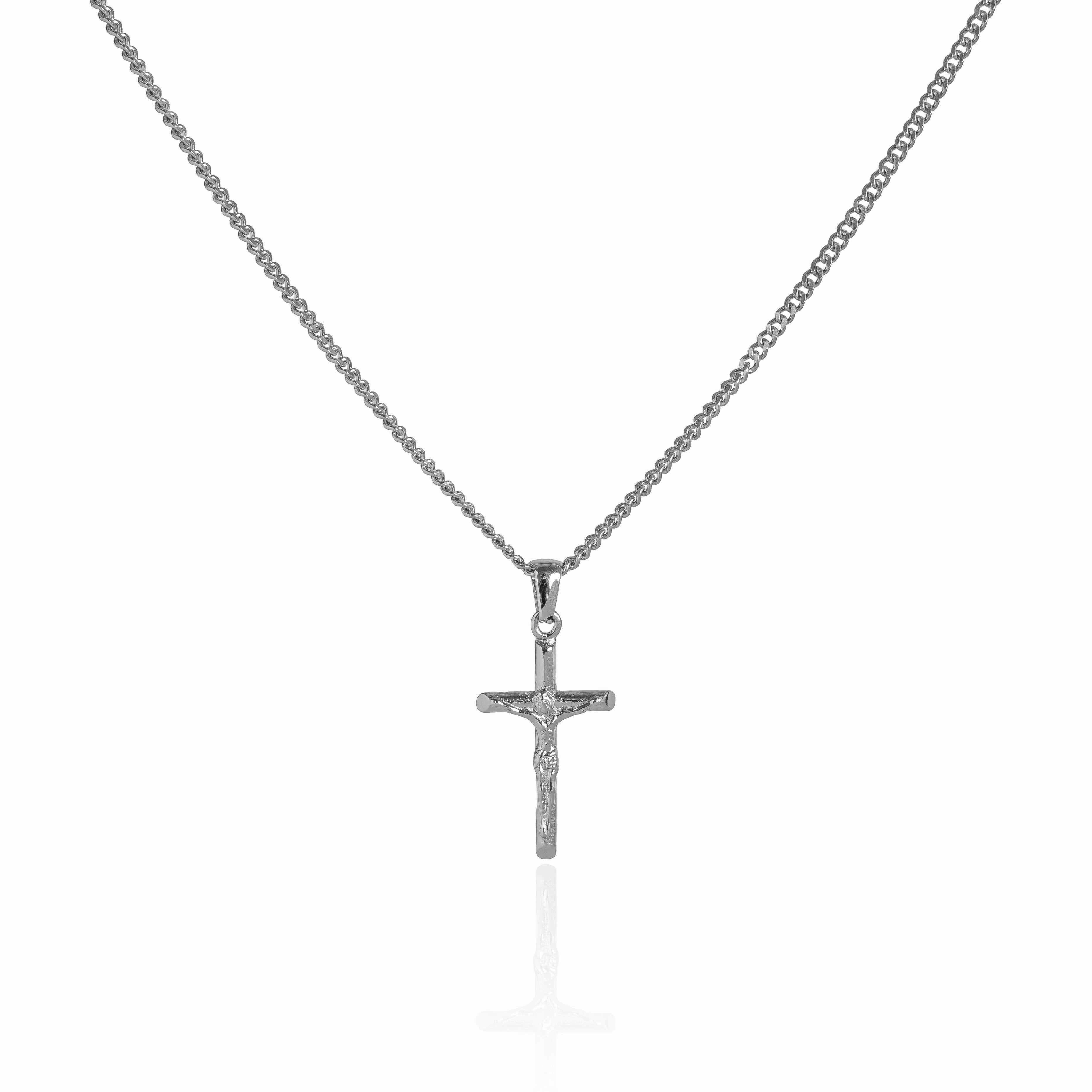 Cross Pendant Necklace - Silver