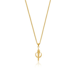 Torch Pendant Necklace - Gold