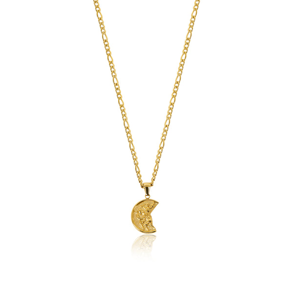 St Christopher Pendant Necklace - Gold