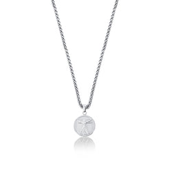 Vitruvian Pendant Necklace - Silver