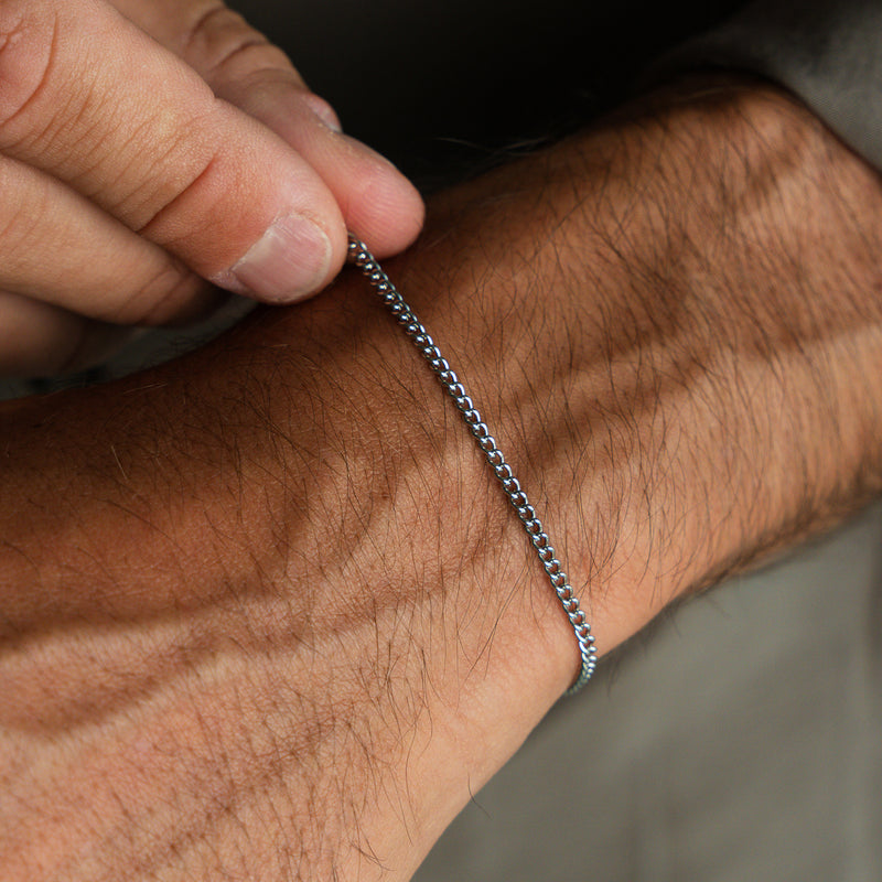 Minimal Chain Bracelet - Silver