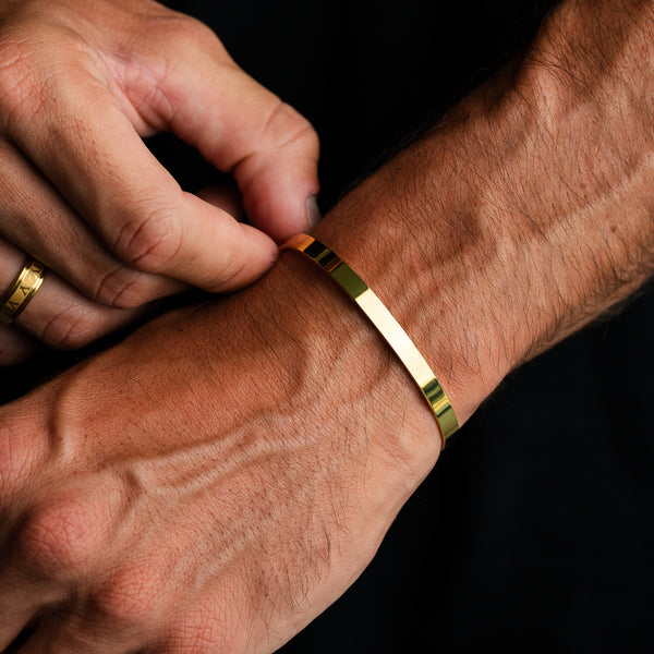 Adjustable Cuff Bangle - Gold