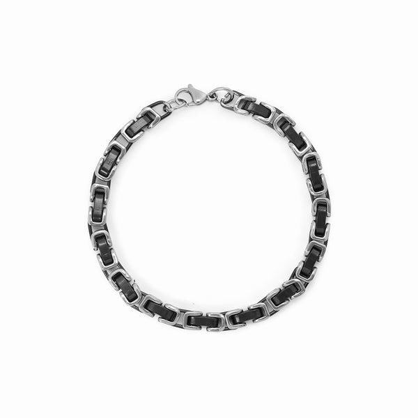Byzantine Bracelet - Black/Silver