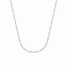 Figaro Chain Necklace - Silver