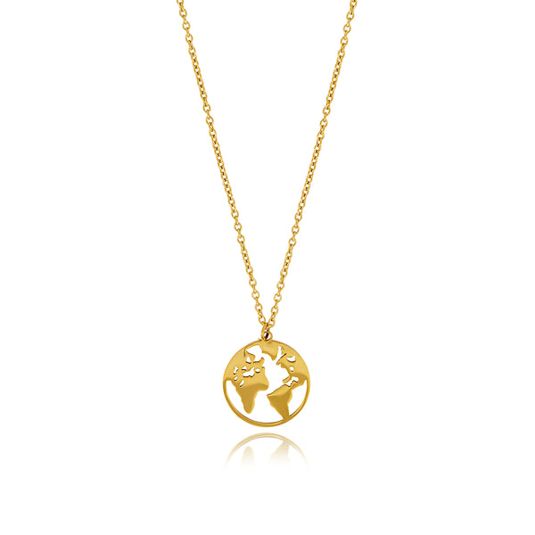 Globe Pendant Necklace - Gold