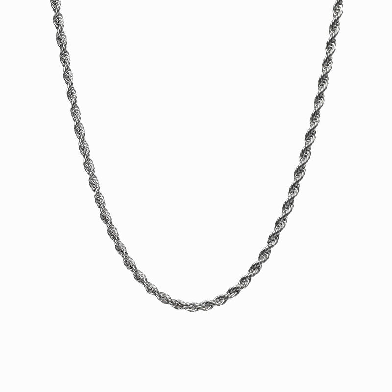 Rope Chain Necklace - Silver