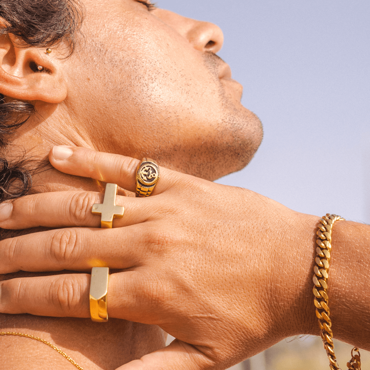 Cross Ring - Gold