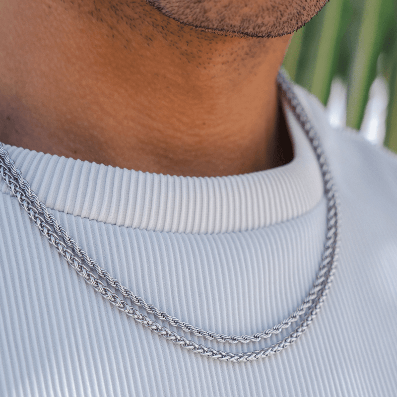 Wheat Chain Necklace - Silver