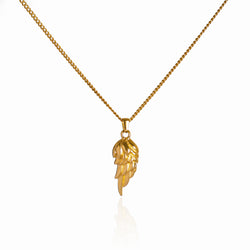 Wing Pendant Necklace - 18K Gold Plated