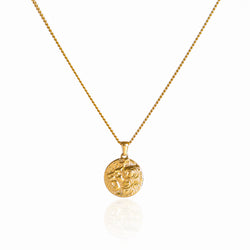 Lion Pendant Necklace - 18K Gold Plated
