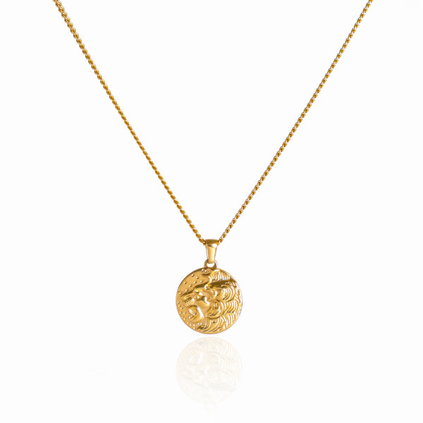 Triple Bolt Pendant Necklace - 18K Gold Plated – Nevaeh Mens