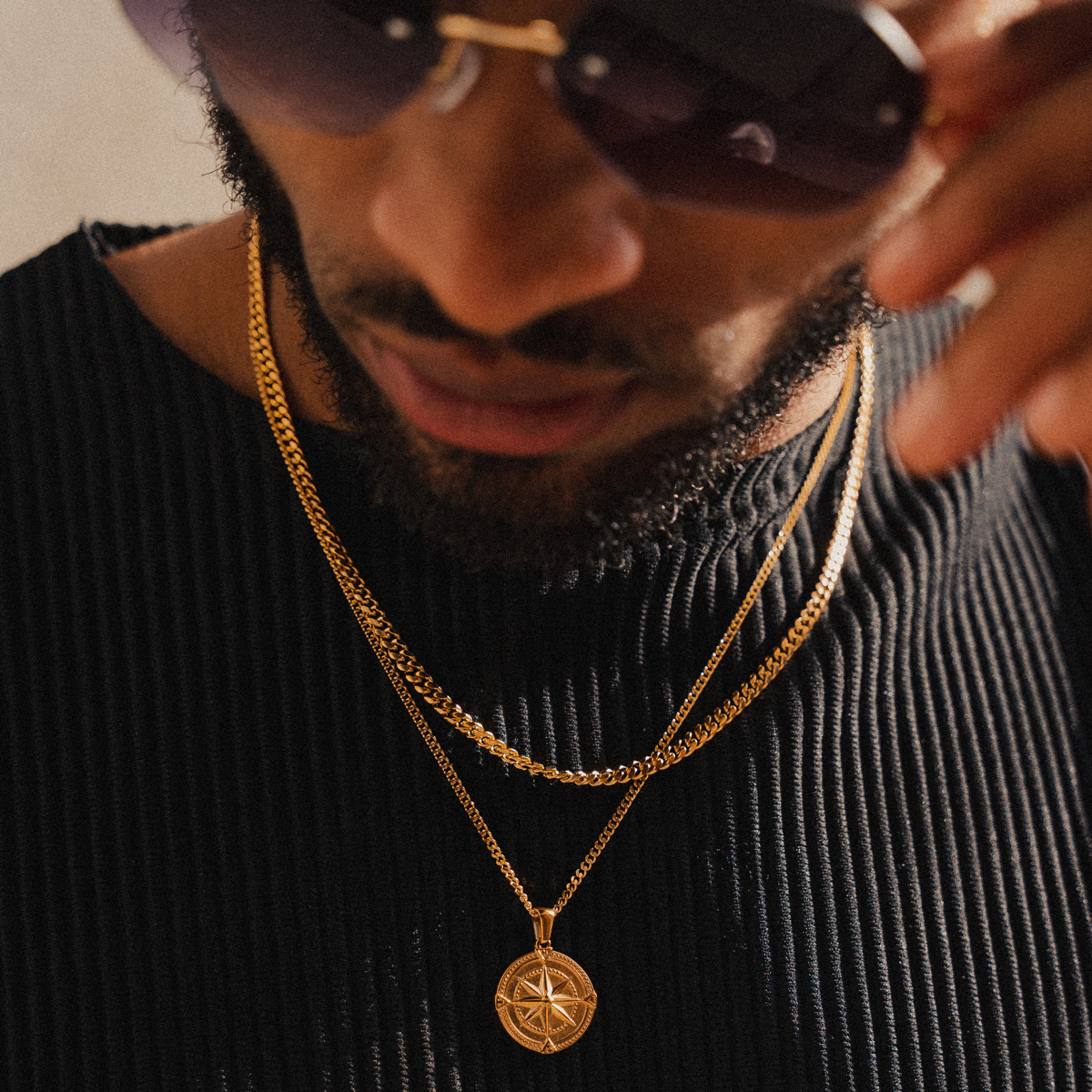 Curb Chain Necklace - 18K Gold Plated