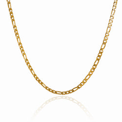 Figaro Chain Necklace - 18K Gold Plated