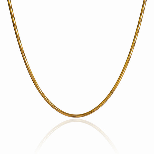 Snake Chain Necklace - 18K Gold Plated