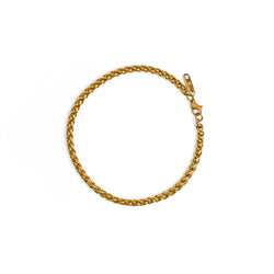 Wheat Chain Bracelet - 18K Gold Plated