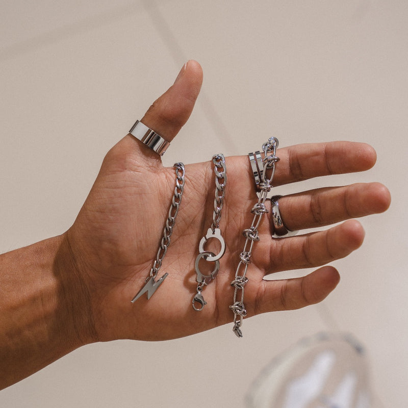 Knotted Bracelet - Silver