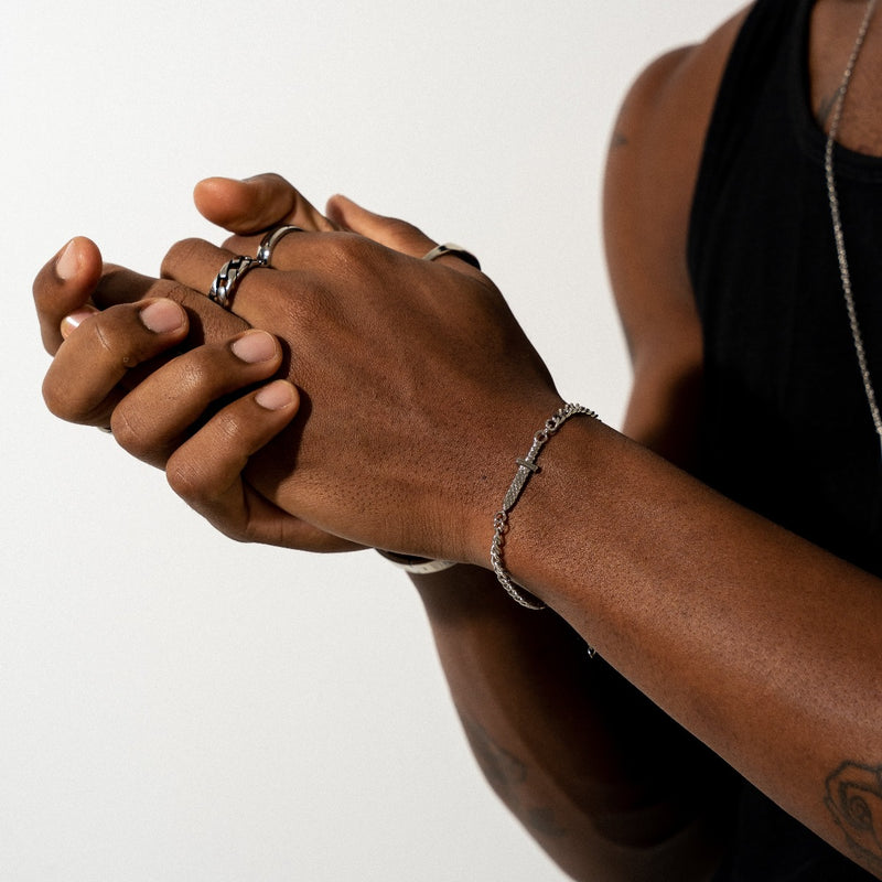 Dagger Bracelet - Silver
