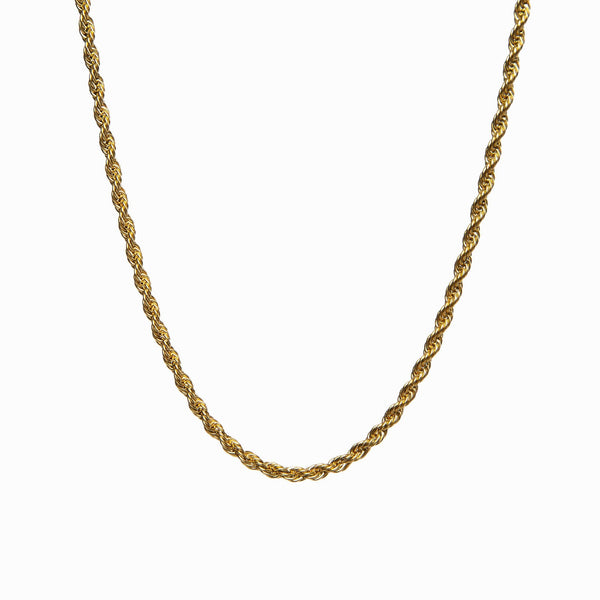 Pearl Cuban Chain Necklace Gold