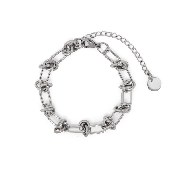 Knotted Bracelet - Silver